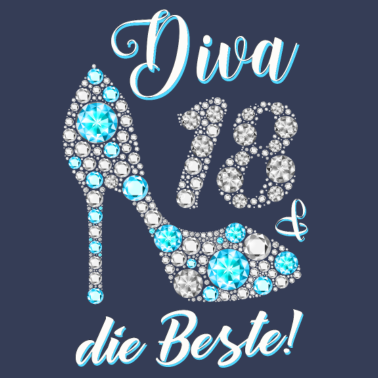 Motiv Diva die Beste Diamanten 18. Geburtstag Geschenk
