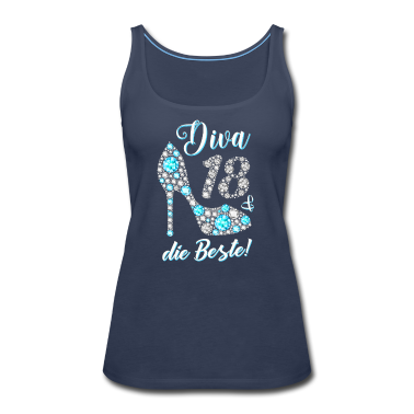 Geschenk Freundin Geburtstag Tank Top - Diva die Beste Diamanten 18. Geburtstag Geschenk