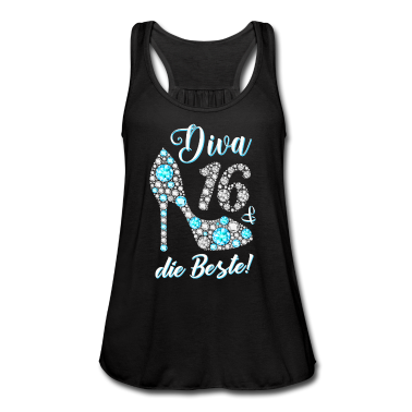 Geschenk Freundin Geburtstag Tank Top - Diva die Beste Diamanten 16. Geburtstag Geschenk