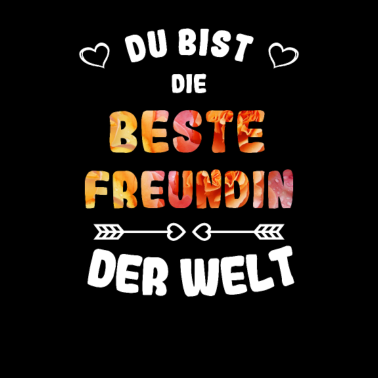 Motiv Du bist die beste Freundin der Welt