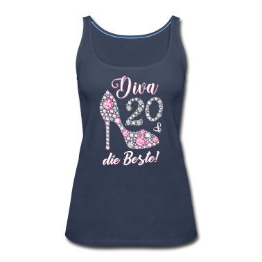 Geschenk Freundin Geburtstag Tank Top - Diva die Beste 20 Jahre Geschenk 20. Geburtstag