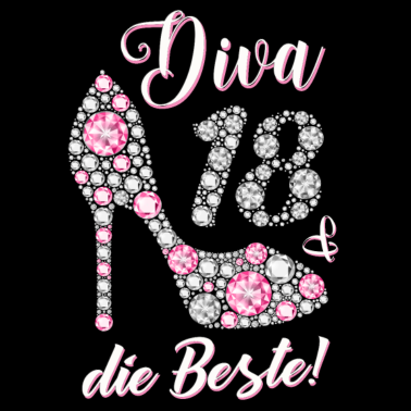Motiv Diva die Beste 18 Jahre Geschenk 18. Geburtstag