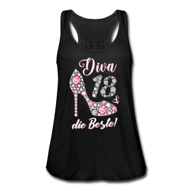 Geschenk Freundin Geburtstag Tank Top - Diva die Beste 18 Jahre Geschenk 18. Geburtstag