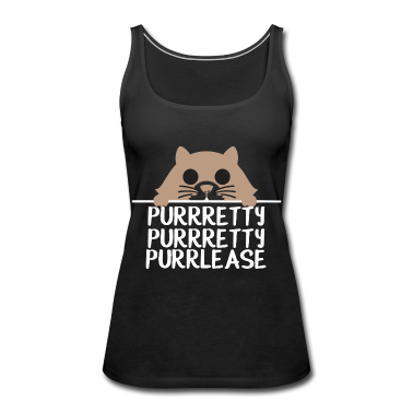 Geschenk Freundin Geburtstag Tank Top - PURRRETTY Katze Lustig