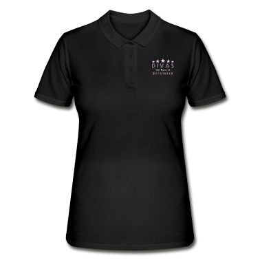 Geschenk Freundin Geburtstag Poloshirt - Diva Dezember geboren Freundin Geburtstag Geschenk