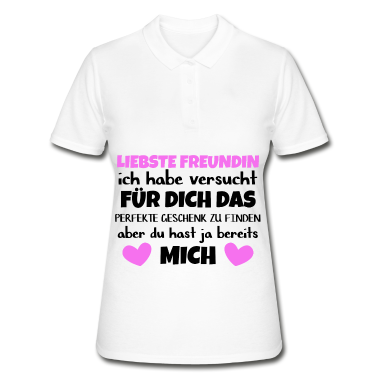 Geschenk Freundin Geburtstag Poloshirt - Freundin Geschenk für Geburtstag und Weihnachten