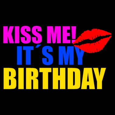 Motiv Geburtstag küssen Mädchen Freundin Freund Geschenk