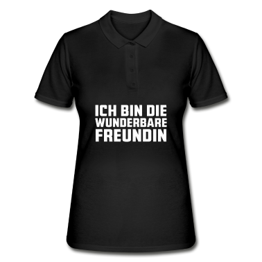 Geschenk Freundin Geburtstag Poloshirt - Wunderbare Freundin