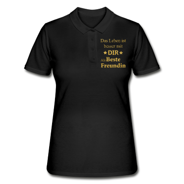 Geschenk Freundin Geburtstag Poloshirt - Beste Freundin Geschenk für Damen und Mädchen