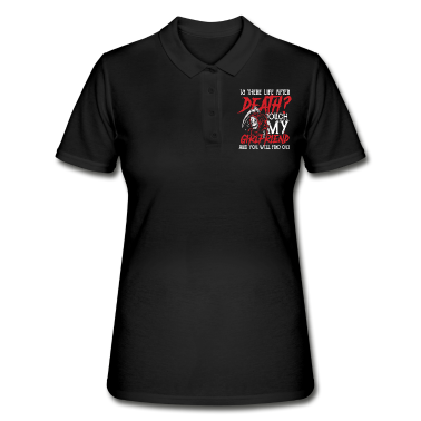 Geschenk Freundin Geburtstag Poloshirt - Berühre Meine Freundin