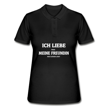 Geschenk Freundin Geburtstag Poloshirt - Ich lieb meine Freundin