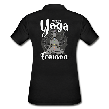 Geschenk Freundin Geburtstag Poloshirt - Yoga Freundin