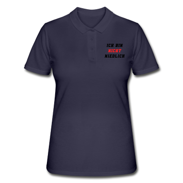Geschenk Freundin Geburtstag Poloshirt - Ich bin nicht niedlich Geschenkidee Freundin