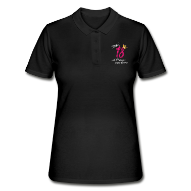 Geschenk Freundin Geburtstag Poloshirt - 18 Geburtstag,Jahrgang 2001,Mädchen,Frau,Freundin