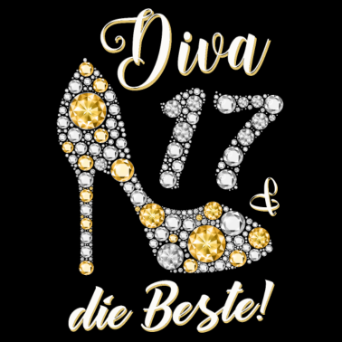 Motiv Diva die Beste 17. Geburtstag Geschenk 17 Jahre