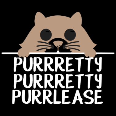 Motiv PURRRETTY Katze Lustig