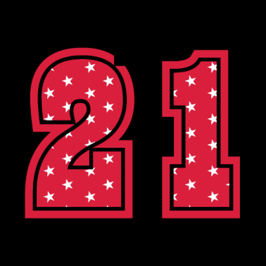 Motiv 21 JAHRE ALT 21 Geburtstag Freundin Retro