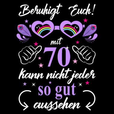 Motiv 70. Geburtstag Frauen Geschenk beste Freundin
