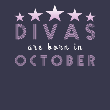 Motiv Diva Oktober geboren Freundin Geburtstag Geschenk