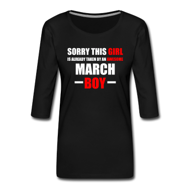 Geschenk Freundin Geburtstag Langarmshirt - Geschenk Freundin geboren im März Geburtstag