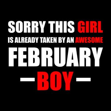 Motiv Geschenk Freundin geboren im Februar Geburtstag