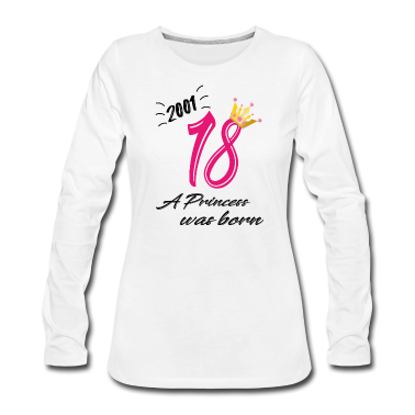 Geschenk Freundin Geburtstag Langarmshirt - 18 Geburtstag,Mädchen,Frau,Freundin,Geschenkidee
