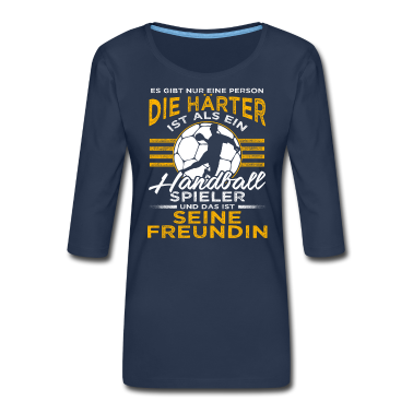 Geschenk Freundin Geburtstag Langarmshirt - Handball Freundin - Gibt nur eine Person härter