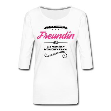 Geschenk Freundin Geburtstag Langarmshirt - freundin allerbeste