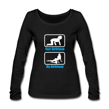 Geschenk Freundin Geburtstag Langarmshirt - Meine Freundin Deine Freundin Vergleich Sexy Heiß