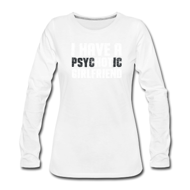Geschenk Freundin Geburtstag Langarmshirt - Psycho Liebe Freundin Freund Geburtstag Geschenk
