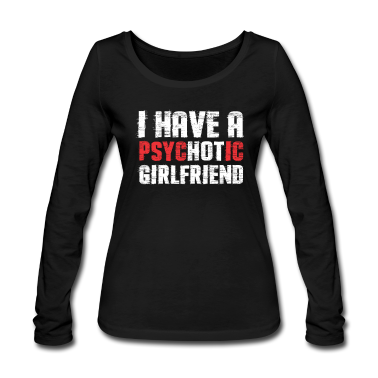 Geschenk Freundin Geburtstag Langarmshirt - Psycho Liebe Freundin Freund Geburtstag Geschenk