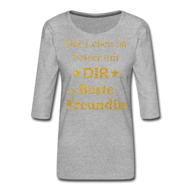 Geschenk Freundin Geburtstag Langarmshirt - Beste Freundin Geschenk für Damen und Mädchen
