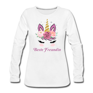 Geschenk Freundin Geburtstag Langarmshirt - Beste Freundin Geschenk für Damen und Mädchen