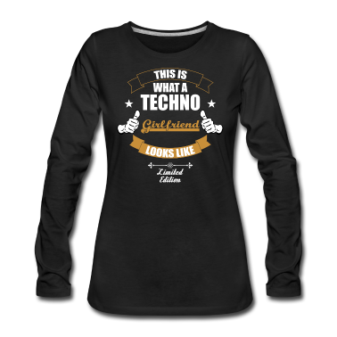 Geschenk Freundin Geburtstag Langarmshirt - Dies ist eine Techno Freundin