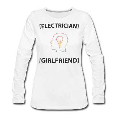 Geschenk Freundin Geburtstag Langarmshirt - Elektriker Freundin