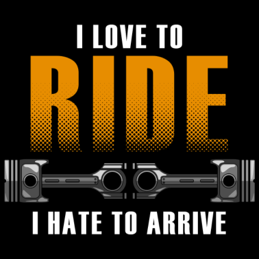 Motiv Motorradfahren mit Freundin