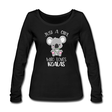 Geschenk Freundin Geburtstag Langarmshirt - Mädchen liebt Koalas Koala Liebe Freundin Geschenk