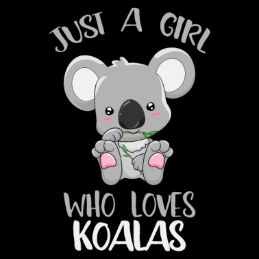Motiv Mädchen liebt Koalas Koala Liebe Freundin Geschenk
