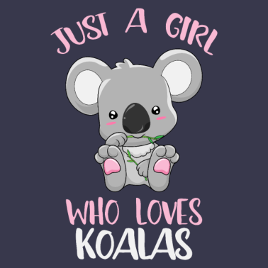 Motiv Mädchen dass Koalas liebt Koala Freundin Geschenk