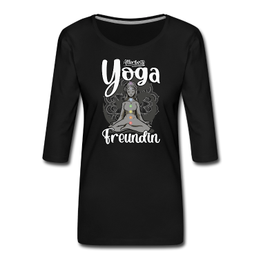 Geschenk Freundin Geburtstag Langarmshirt - Yoga Freundin