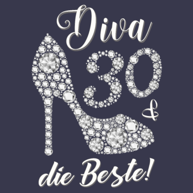 Motiv Diva die Beste Diamanten Geschenk 30. Geburtstag
