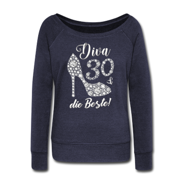 Geschenk Freundin Geburtstag Langarmshirt - Diva die Beste Diamanten Geschenk 30. Geburtstag