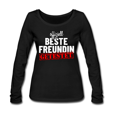 Geschenk Freundin Geburtstag Langarmshirt - Offiziell beste Freundin - Geschenk beste Freundin
