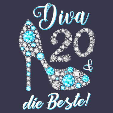 Motiv Diva die Beste Diamanten 20. Geburtstag Geschenk