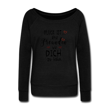 Geschenk Freundin Geburtstag Langarmshirt - Glück ist eine Freundin wie dich zu haben Geschenk
