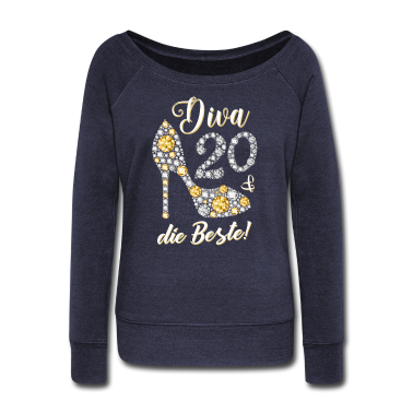 Geschenk Freundin Geburtstag Langarmshirt - Diva die Beste 20. Geburtstag Geschenk 20 Jahre