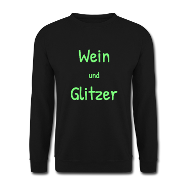 Geschenk Freundin Geburtstag Pullover - Wein Glitzer Freundin Frauenabend Trinken