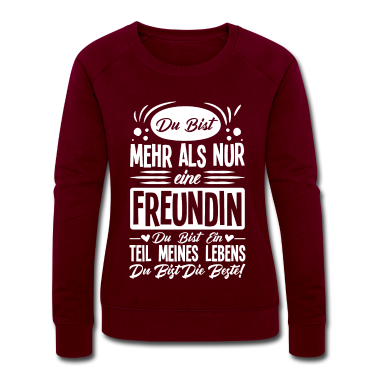 Geschenk Freundin Geburtstag Pullover - Du bist mehr als nur eine Freundin