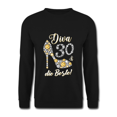 Geschenk Freundin Geburtstag Pullover - Diva die Beste Diamanten Geschenk 30. Geburtstag