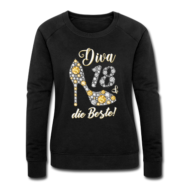 Geschenk Freundin Geburtstag Pullover - Diva die Beste Diamanten Geschenk 18. Geburtstag